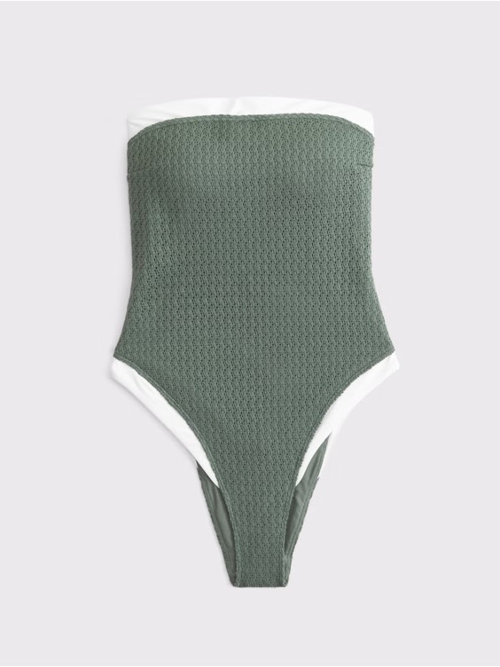 NWT Abercrombie A&F Marina Crochet-Style One-Piece Swimsuit medium - Picture 5 of 6